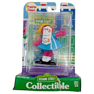 Sesame Street Prairie Dawn Collectible PVC Figure Tyco HTF Vintage 1997 NRFB New
